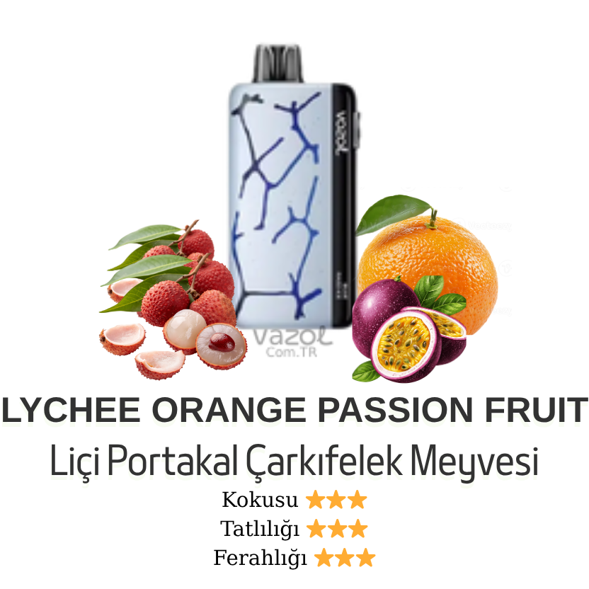 Lychee Orange Passion Fruit - Neon 45000 Vazol