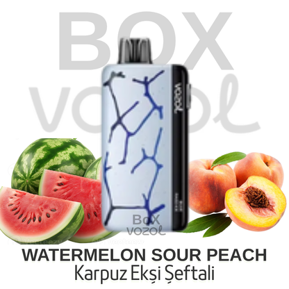 Vozol 45000 Puff - Watermelon Sour Peach - Neon
